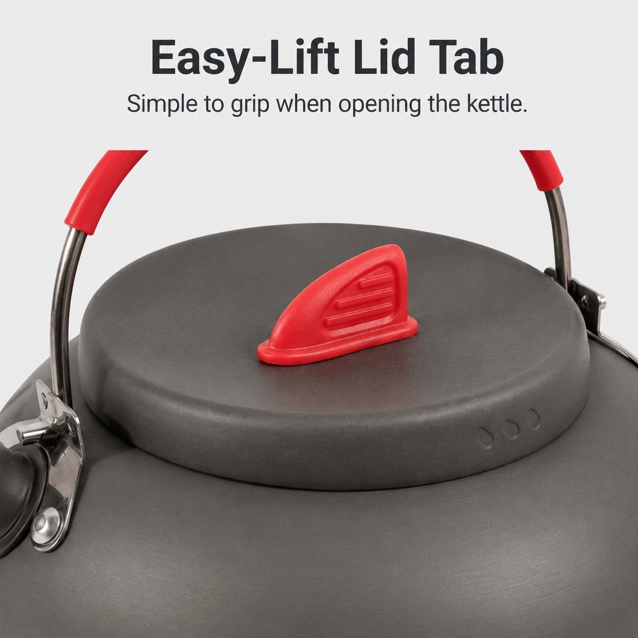Aluminum Outdoor Camping Kettle with Carrying Bag, 0.8L/0.9L/1.4L/2L