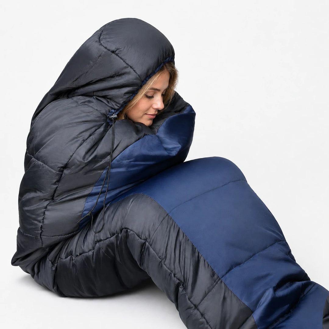 Flannel-Lined Cold Weather Mummy Sleeping Bag 5–23°F