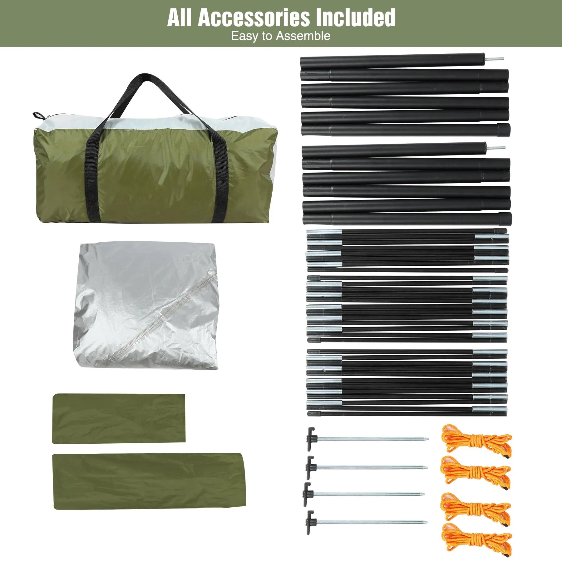 REDCAMP Portable Waterproof Auto Canopy Camper Trailer Sun Shade - Redcamp