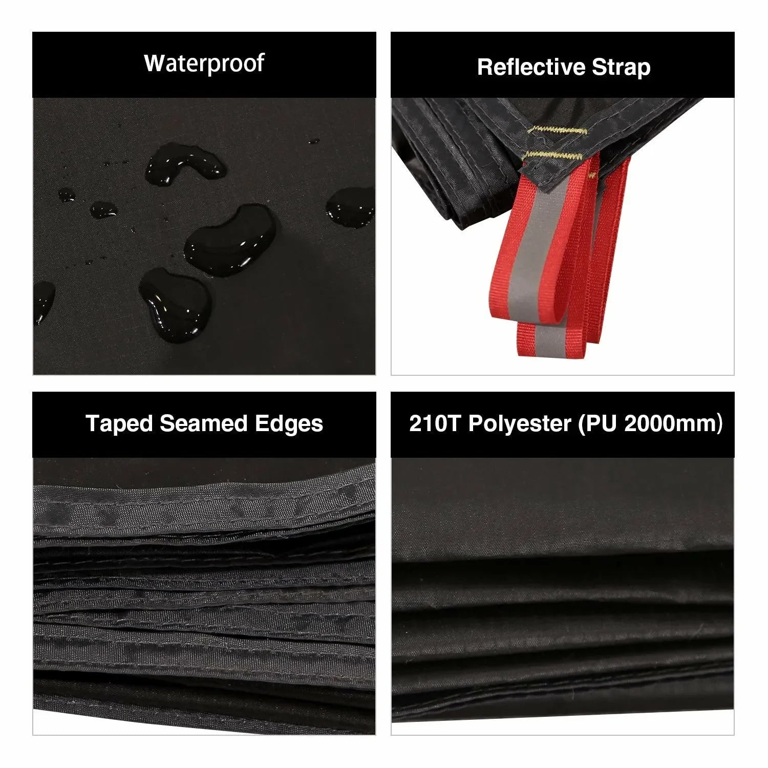 Ultralight Tent Footprint, PU 2000 Waterproof Camping Tent Tarp - Redcamp