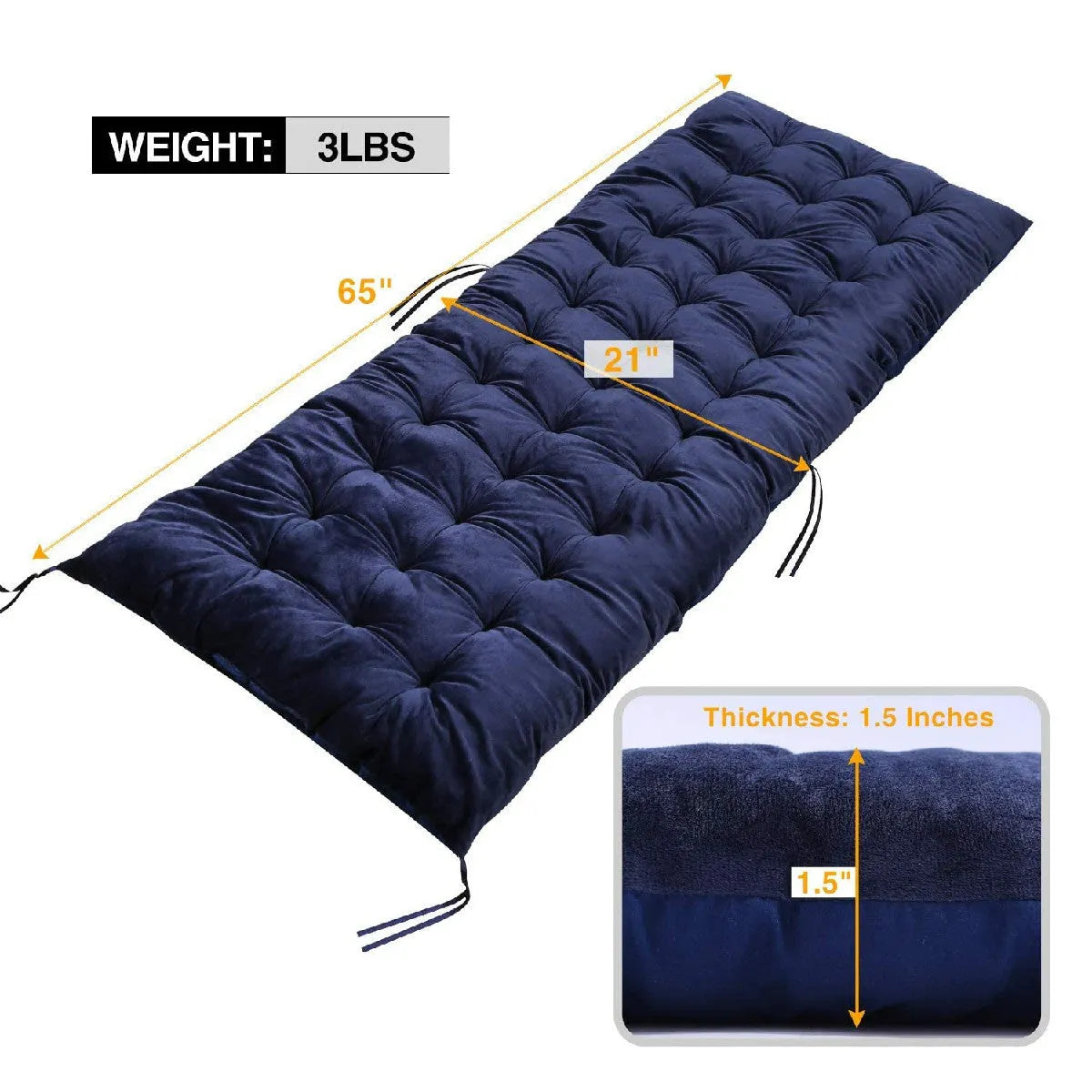 Thicker Soft Comfortable Chaise Lounge Chair Cushion - Redcamp