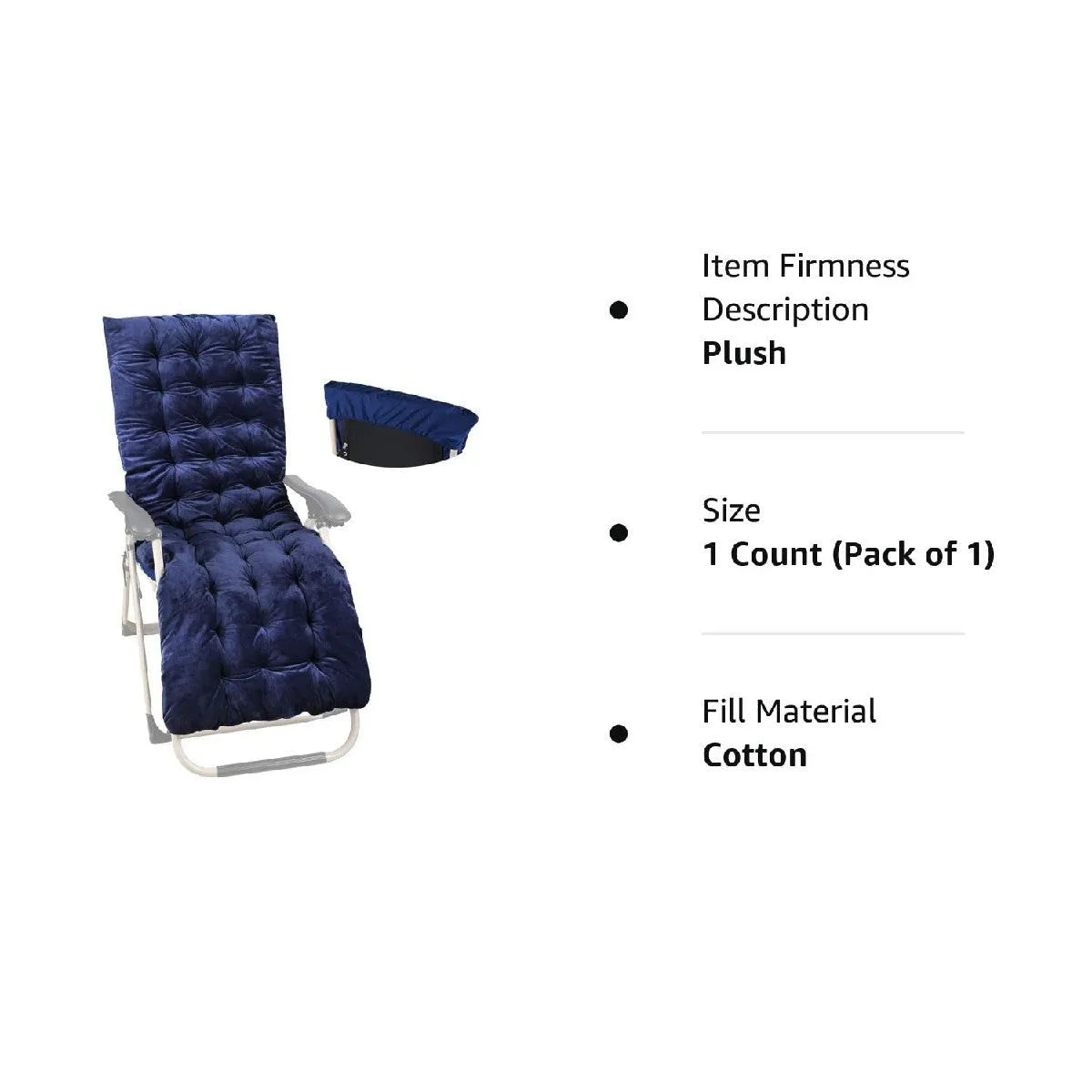 Thicker Soft Comfortable Chaise Lounge Chair Cushion - Redcamp