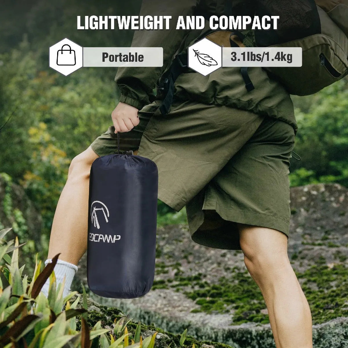 Waterproof Warm Stadium Blanket 79"x79" for Camping & Events - Redcamp