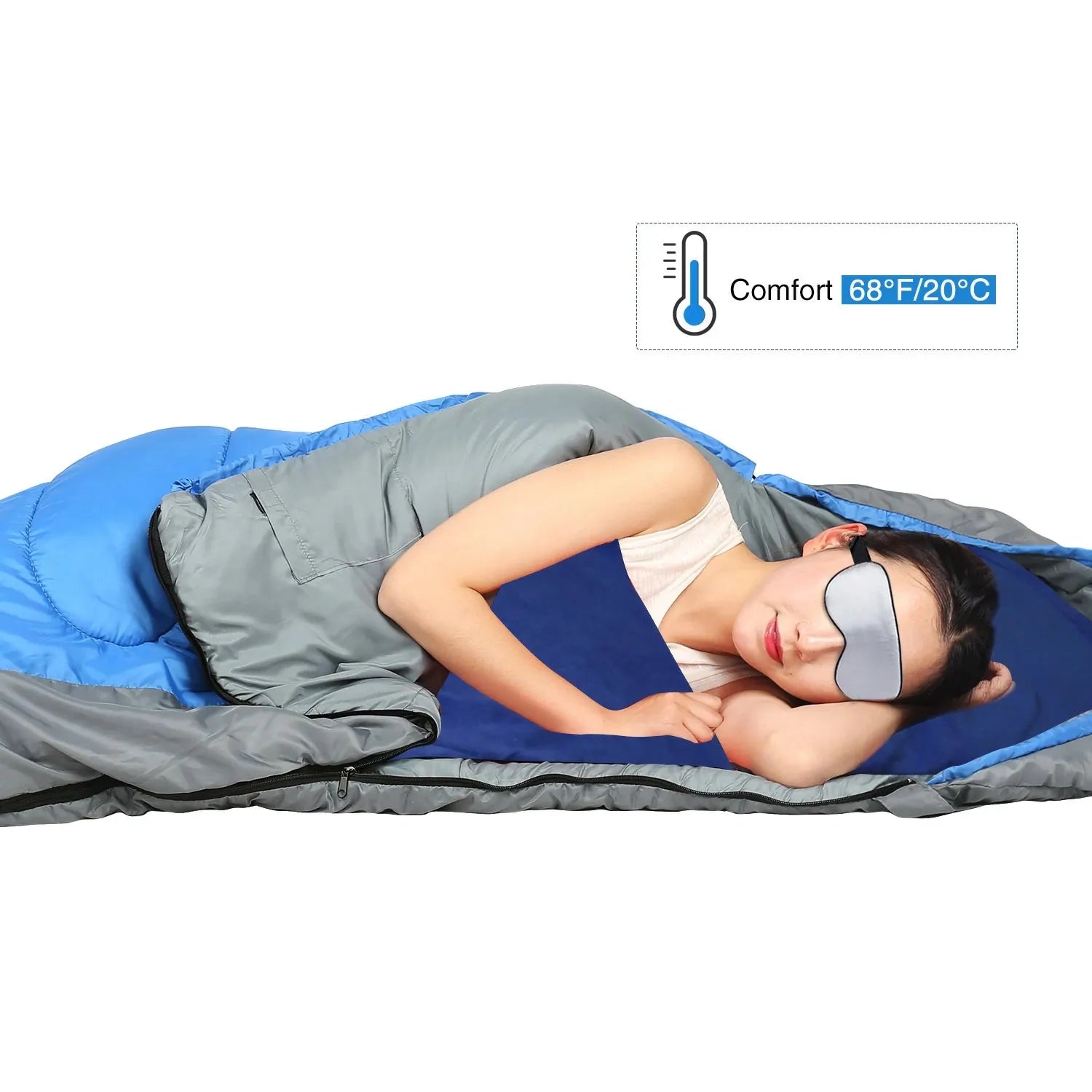 Fleece Sleeping Bag Liner for Adult - Redcamp