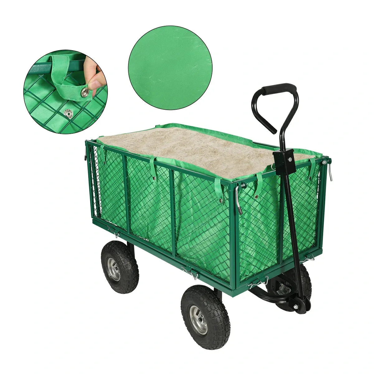 Mesh Steel Garden Cart - Redcamp