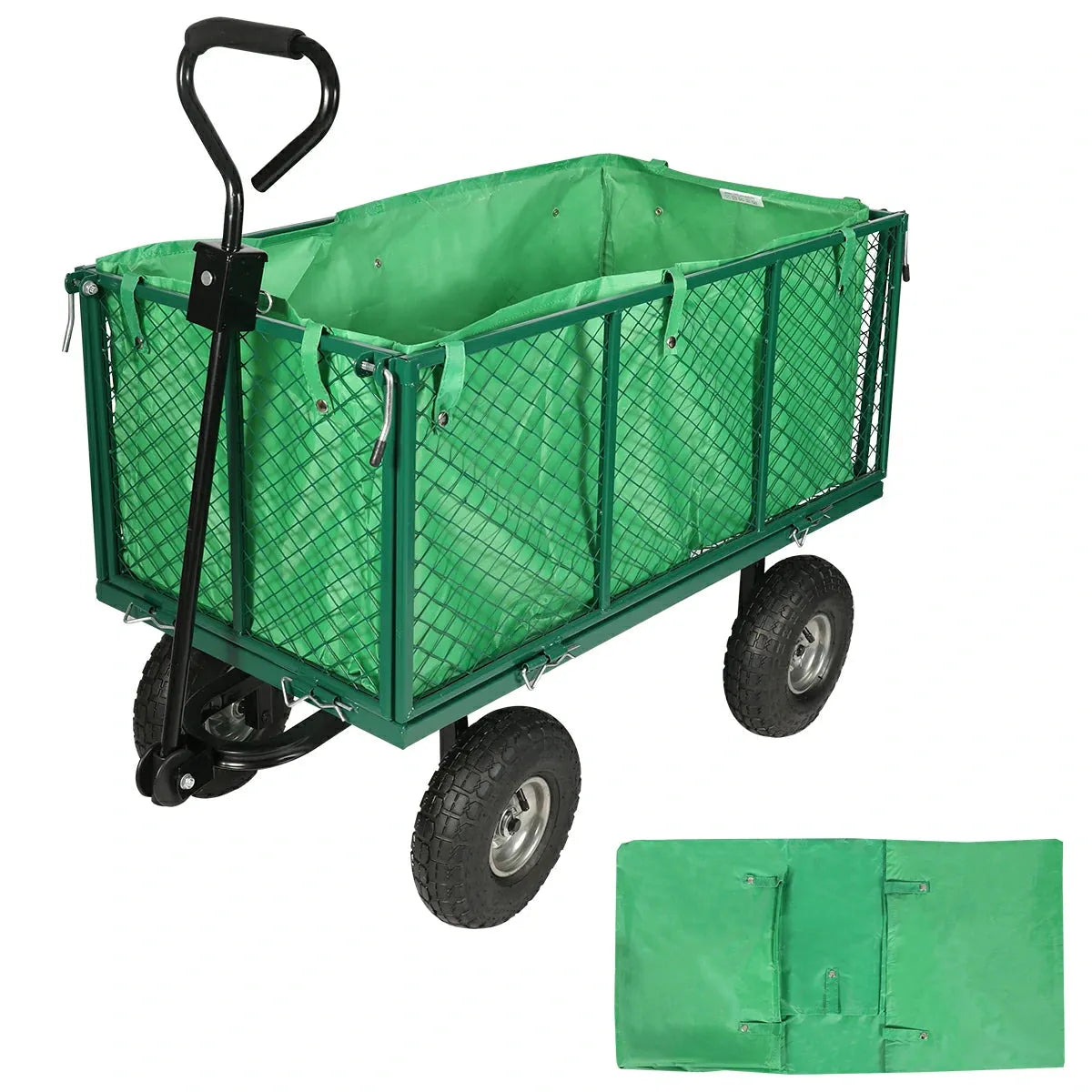Mesh Steel Garden Cart - Redcamp