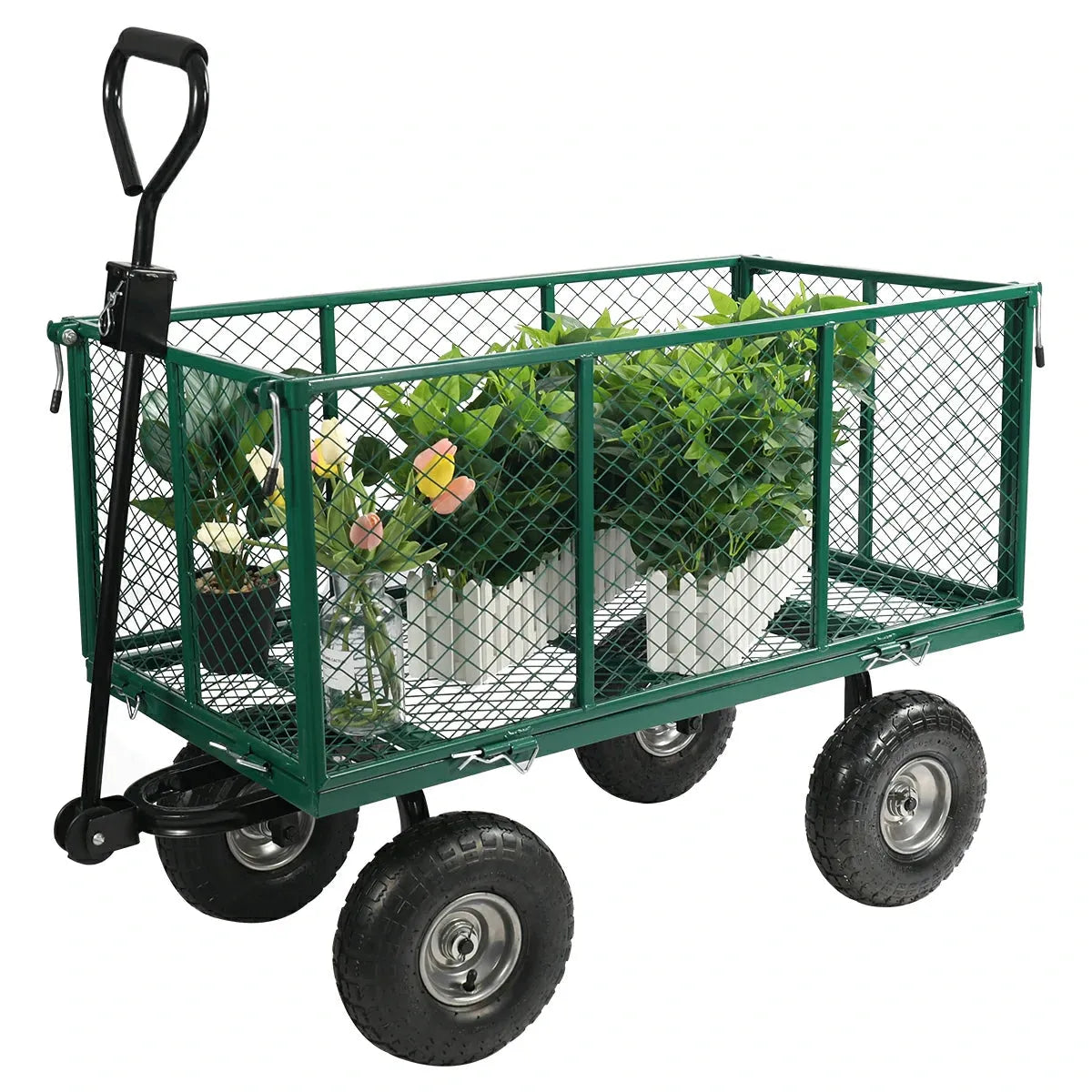 Mesh Steel Garden Cart - Redcamp