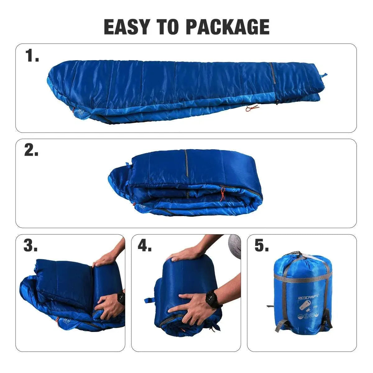 Mummy Kids Sleeping Bag for Camping,Blue Rose (Copy) - Redcamp