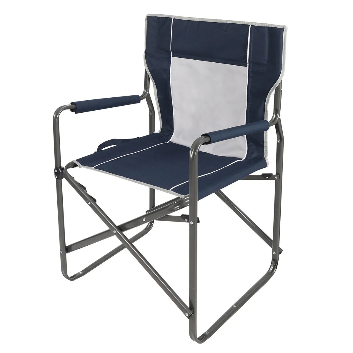 Chaise de directeur de camping pliable avec dossier en maille respirante 