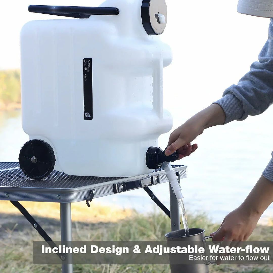 Réservoir d'eau REDCAMP de 7,4 gallons avec roues et poignée pliable 