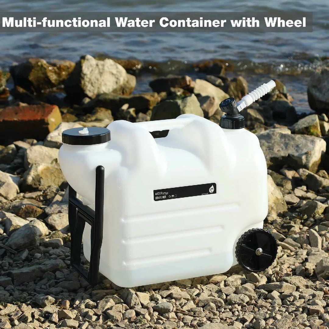 Réservoir d'eau REDCAMP de 7,4 gallons avec roues et poignée pliable 