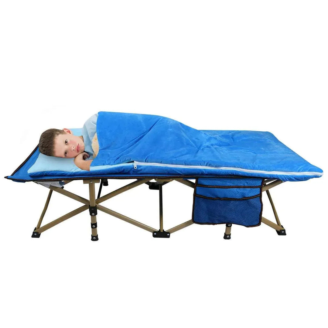 Folding Kids Cot for Sleeping,Blue Pink Navy - Redcamp