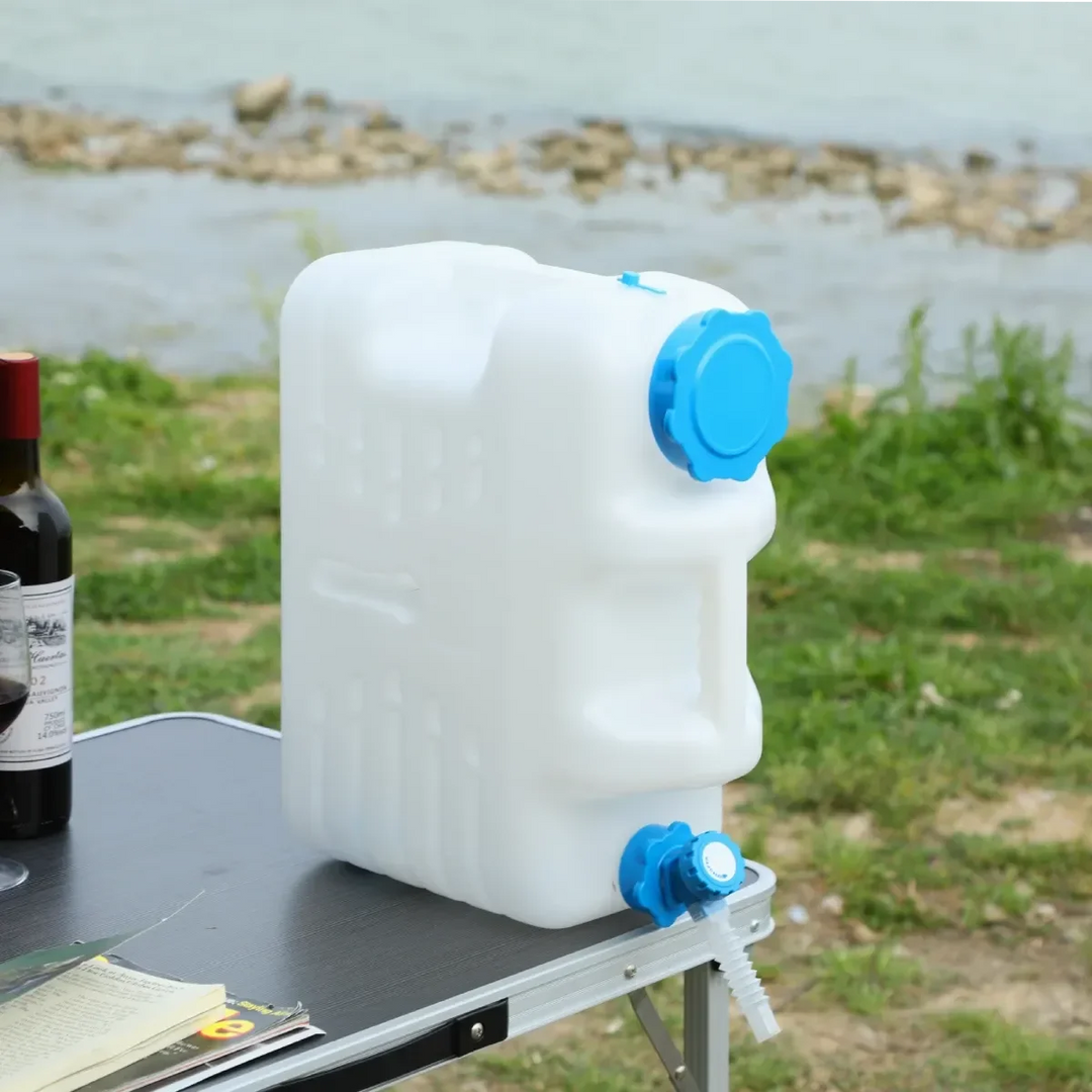 Portable Camping Water Container with Spigot and Wheels - Redcamp