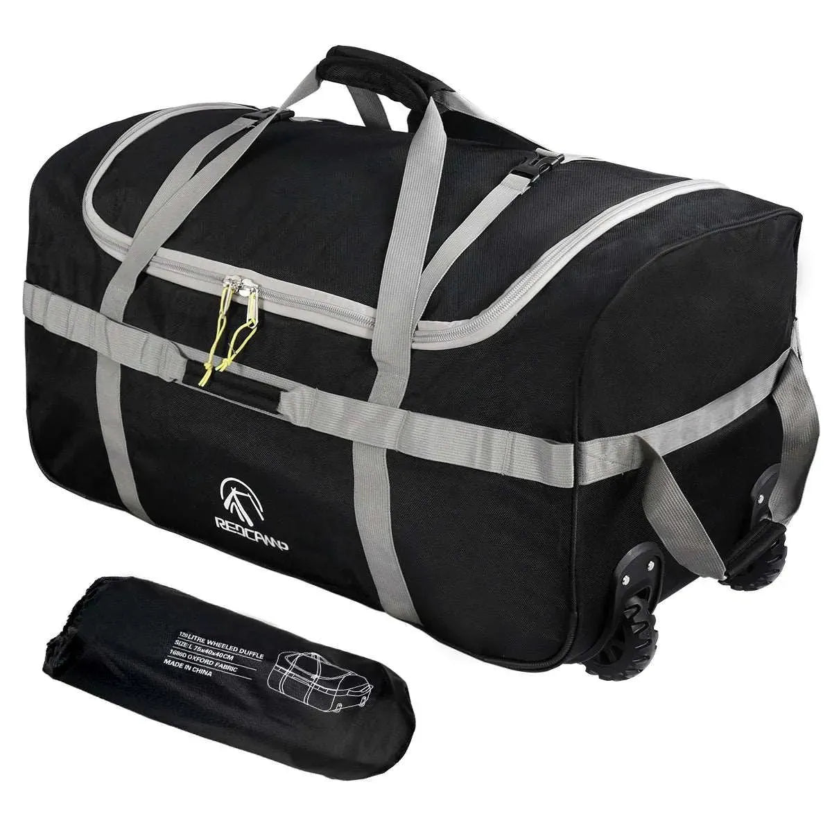 Foldable Duffle Bag with Wheels for Travel 85/120L - Redcamp