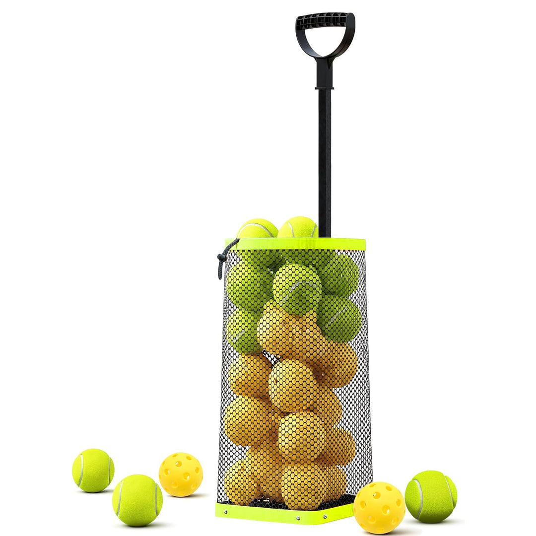 Tennis & Pickleball Ball Hopper – Green Black