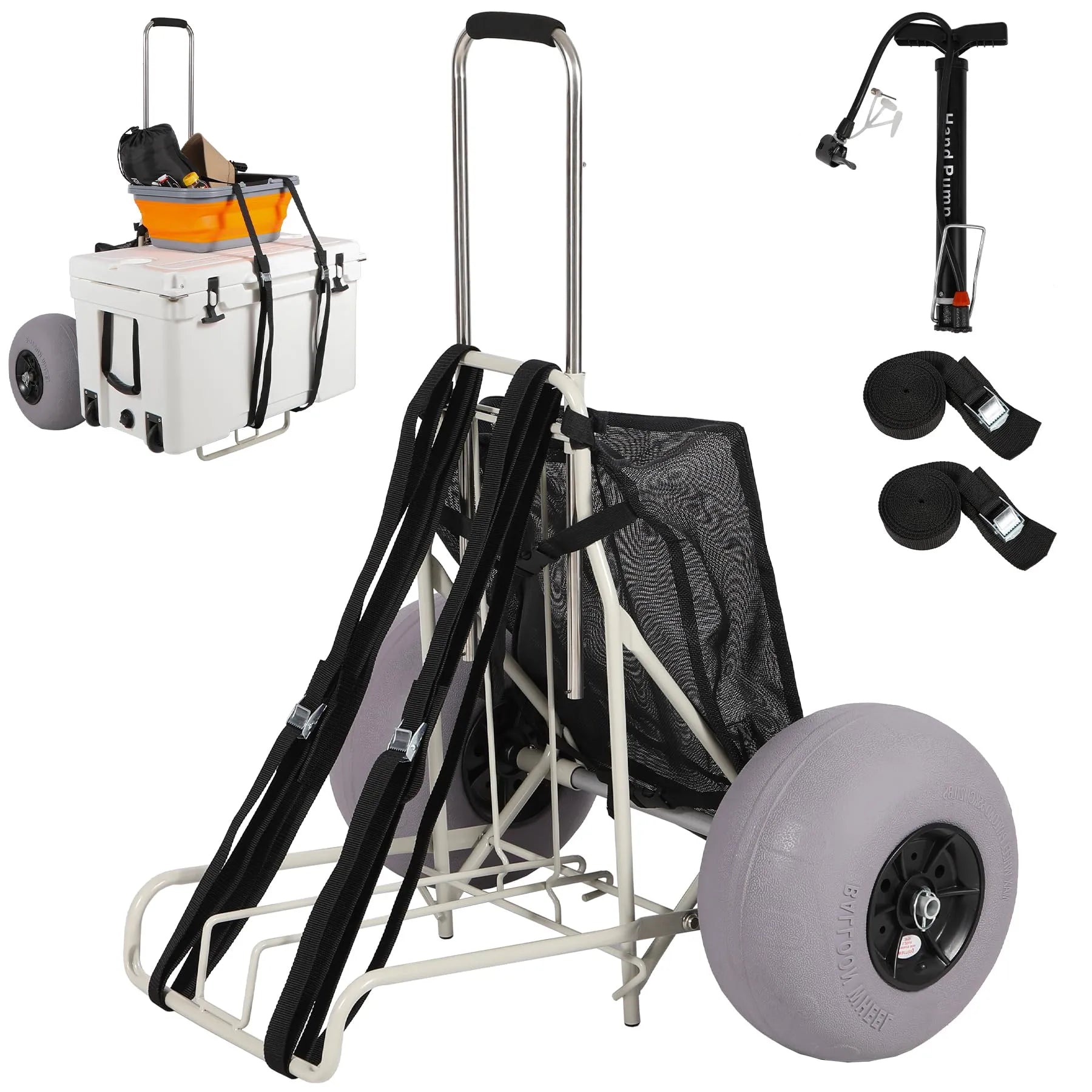 Balloon Wheel Beach Cart for Sand - Redcamp