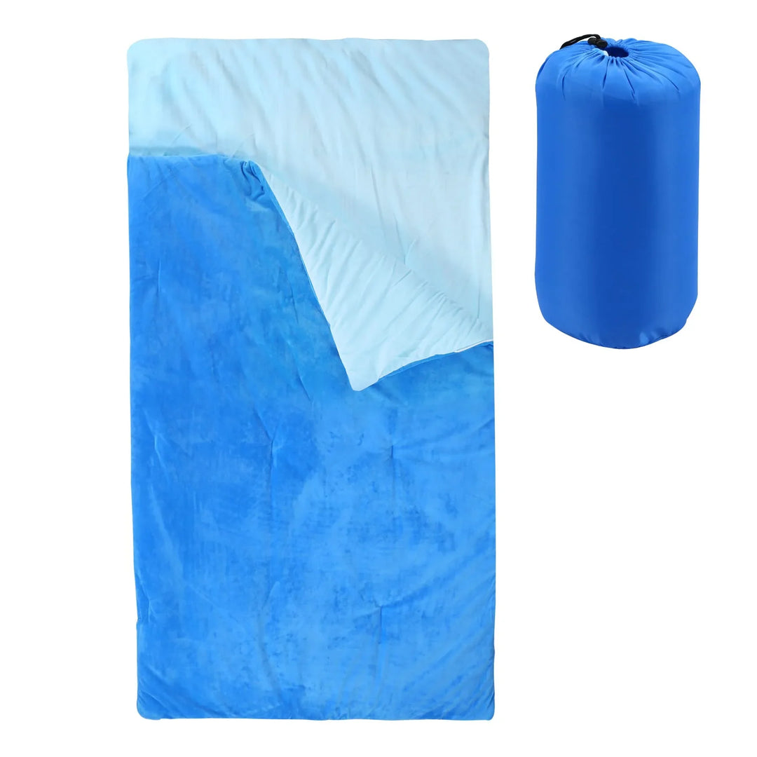 Soft Cotton Sleeping Bag  Blue