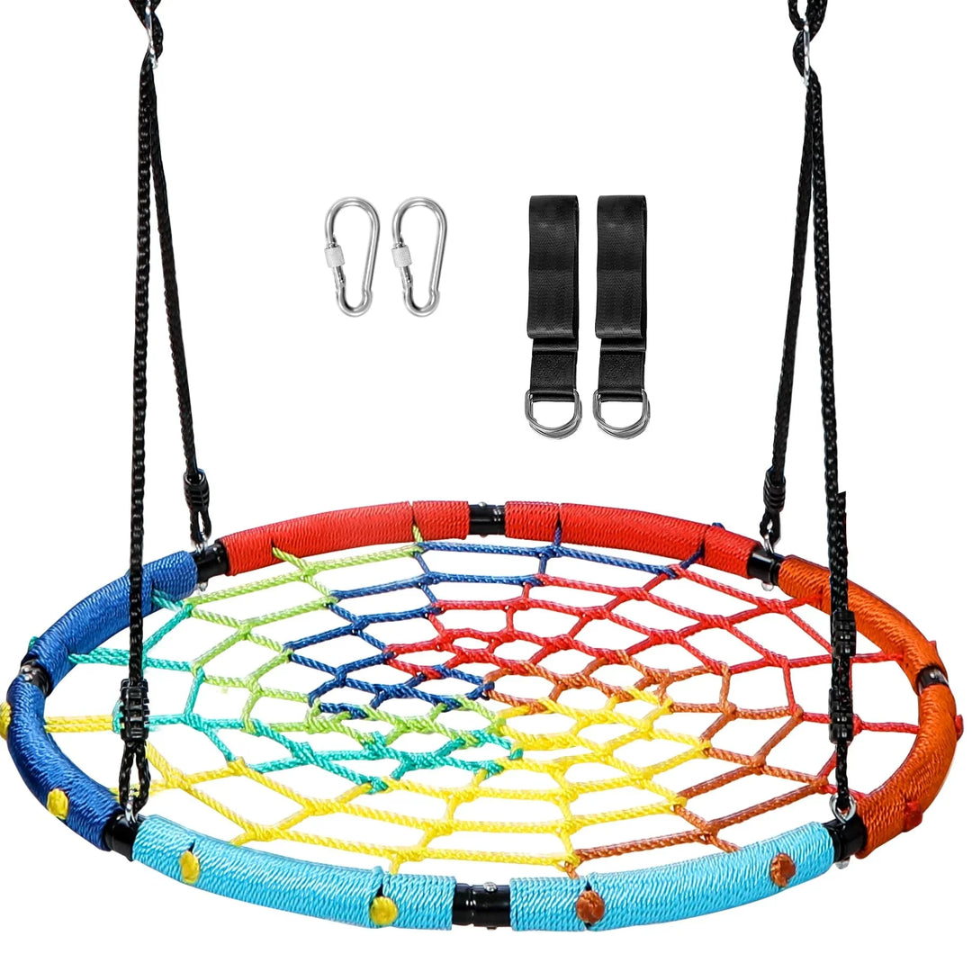40-Inch Circular Spider Web Swing
