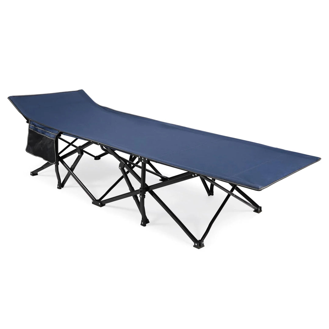 Lit de camp pliant extra large pour adultes, gris, bleu, vert 