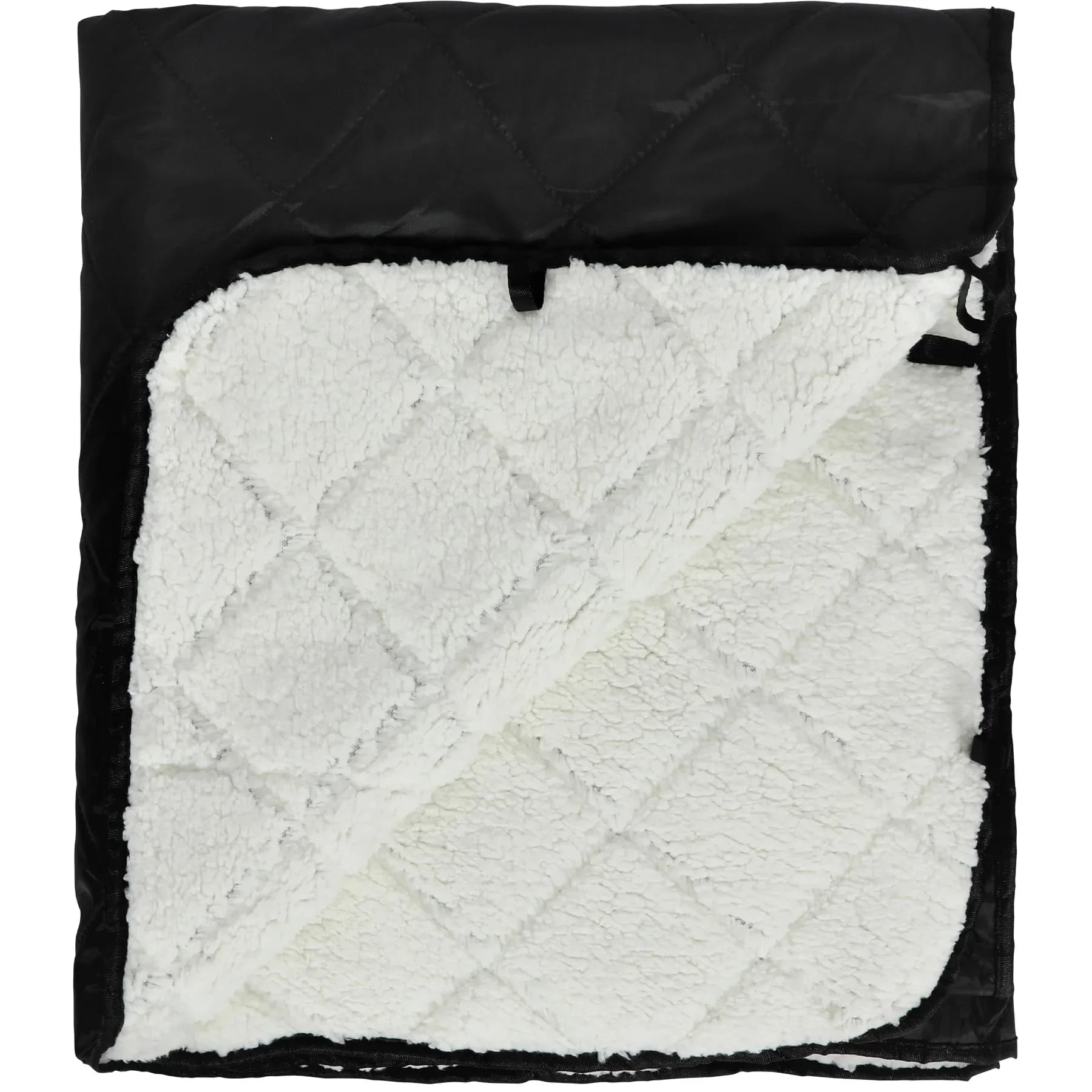 Large Warm Camping Blanket with Sherpa Lining, Cold Weather Warm Outdoor Blanket Waterproof and Windproof for Camping Stadium, Machine Washable 59"x79" White