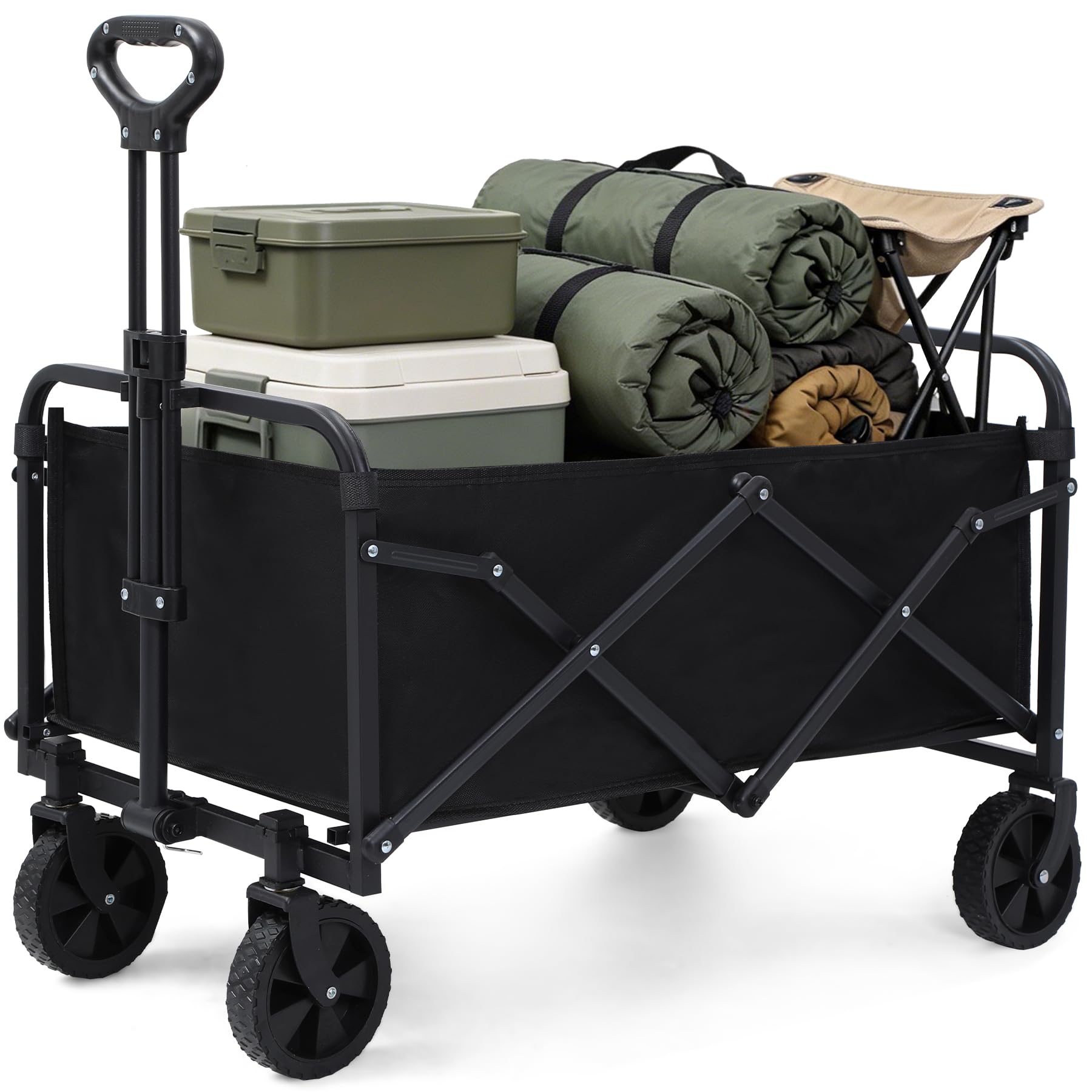 Heavy-Duty Collapsible Wagon with Wheels