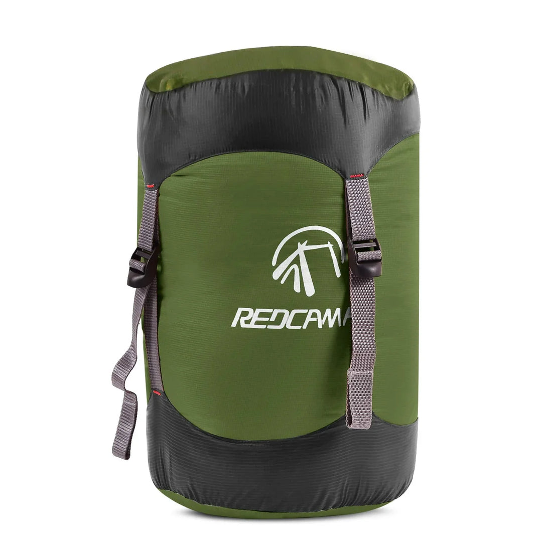Nylon Compression Stuff Sack, 10L/17L/27L/40L Lightweight Sleeping Bag Compression Sack Great for Backpacking, Hiking and Camping,Blue/Yellow/Army Green
