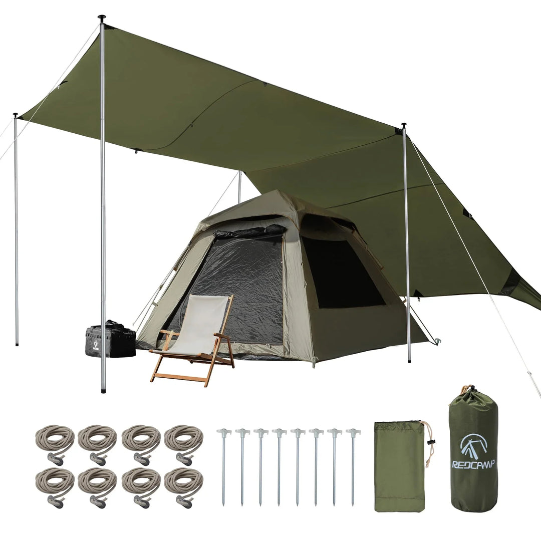 Bâche de camping imperméable 10 x 17 pieds 