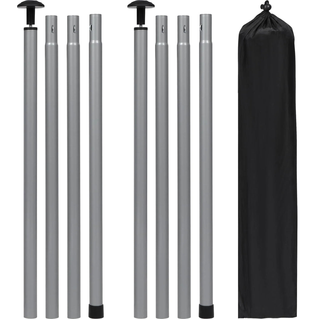 Poteaux de bâche télescopiques réglables en aluminium 