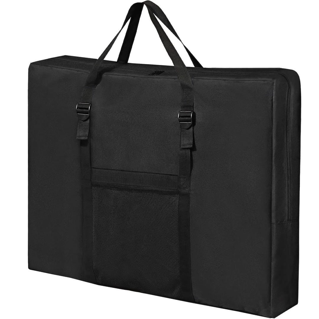 Folding Table Storage Bag, WaterProof Carry Bag with Handles for Folding Picnic Camping Card Table, Black 36" D x 5" W x 30" H