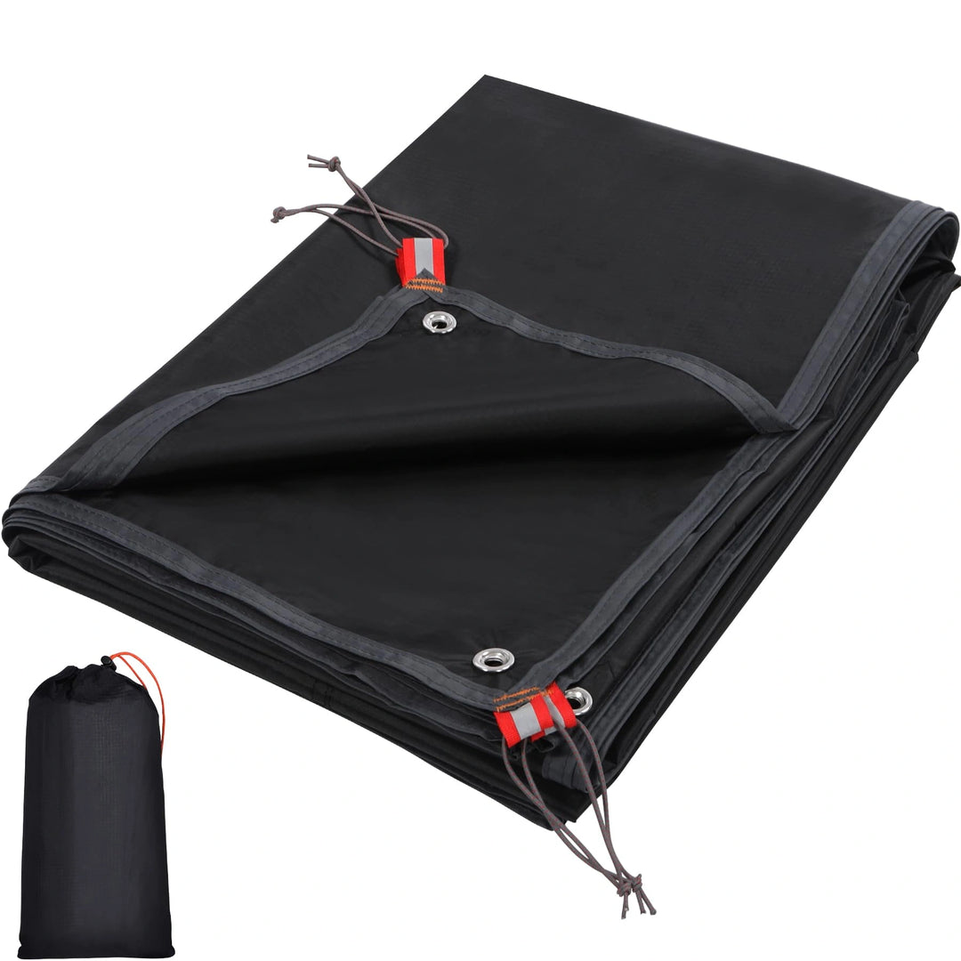 Ultralight Tent Footprint for 1-2 Person Tent, Multifunctional Waterproof Camping Tarp for Outdoor Hiking, Lightweight and Compact, 87"x55"