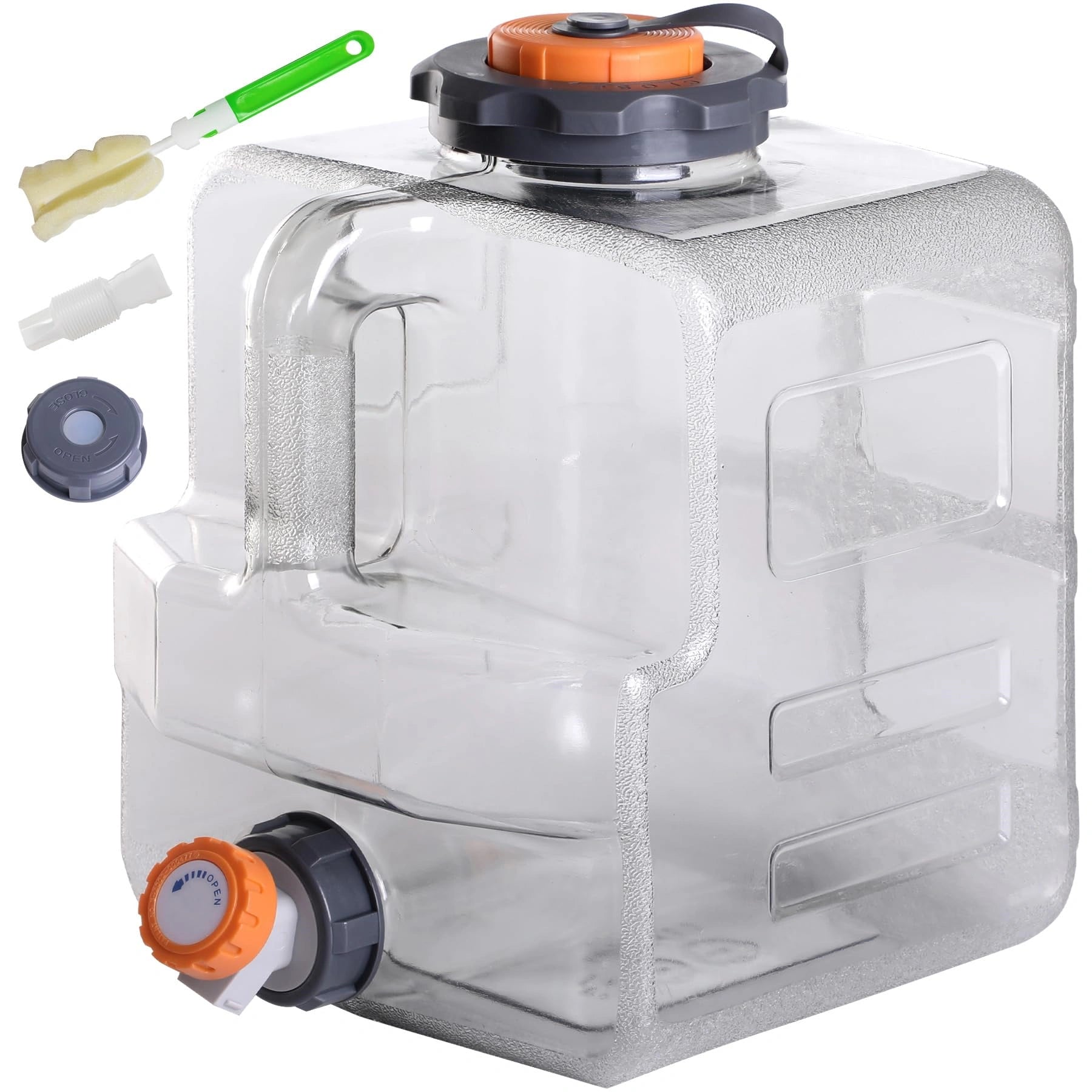 Portable Water Storage Tank with Adjustable Spigot - Food Grade PC