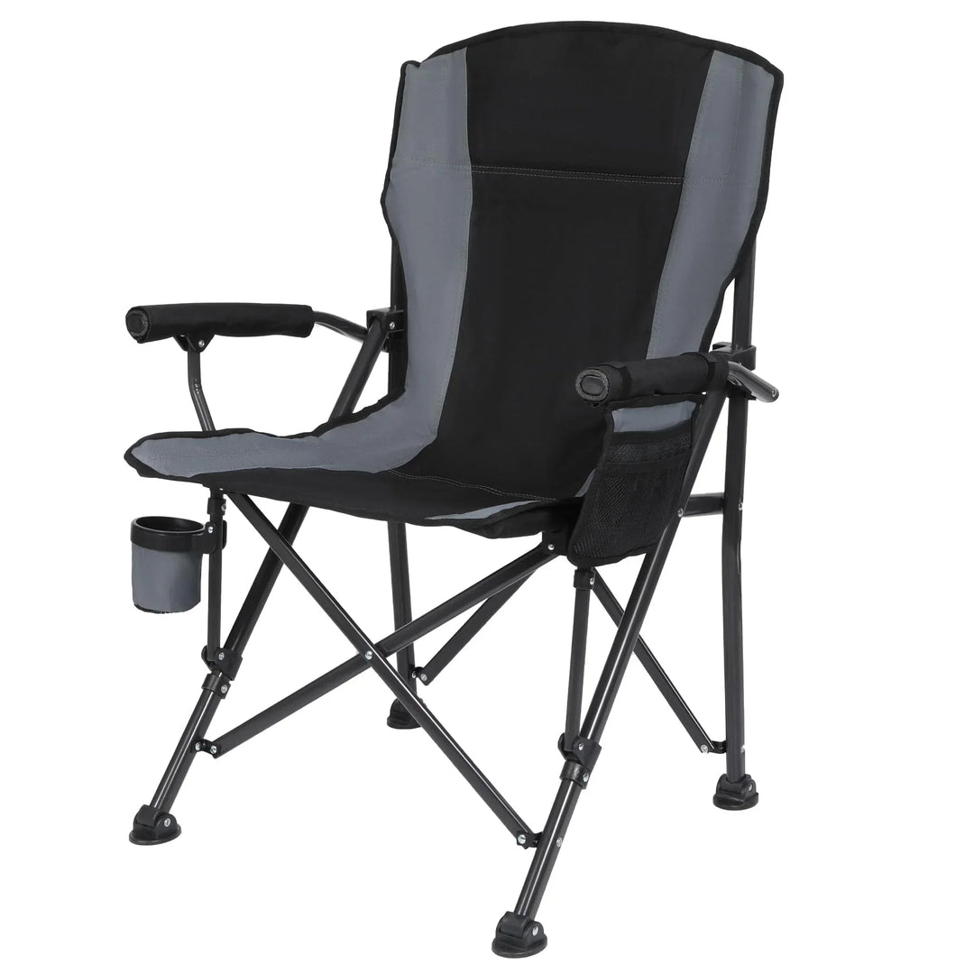 Heavy Duty Padded Camp Chair with Hard Arms