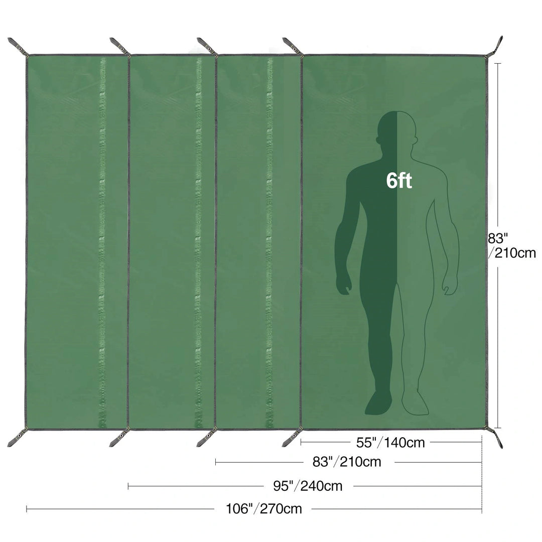 Bâche de tente de camping imperméable et multifonctionnelle