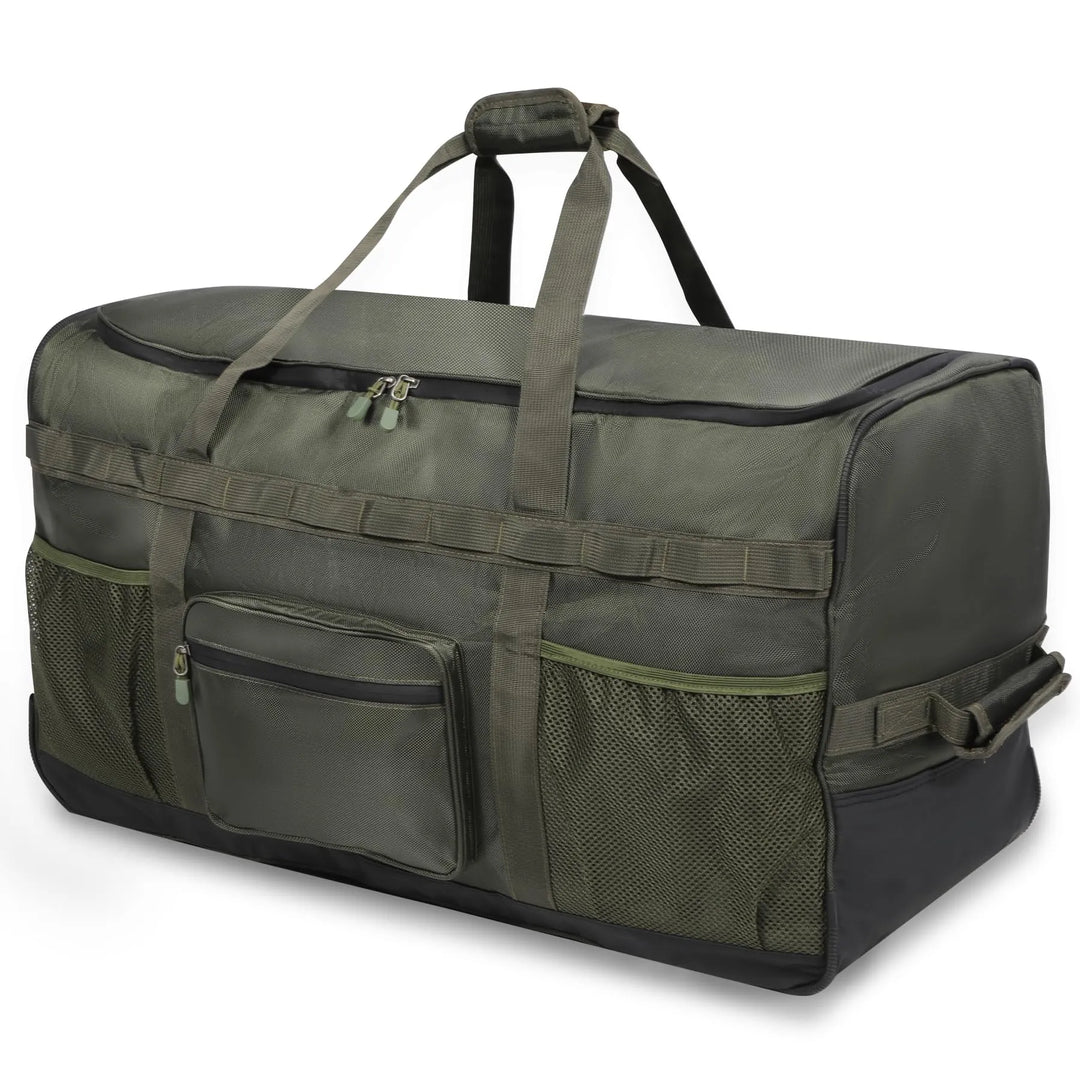 100 L Foldable Duffle Bag with Wheels, Large Travel Duffel Bag