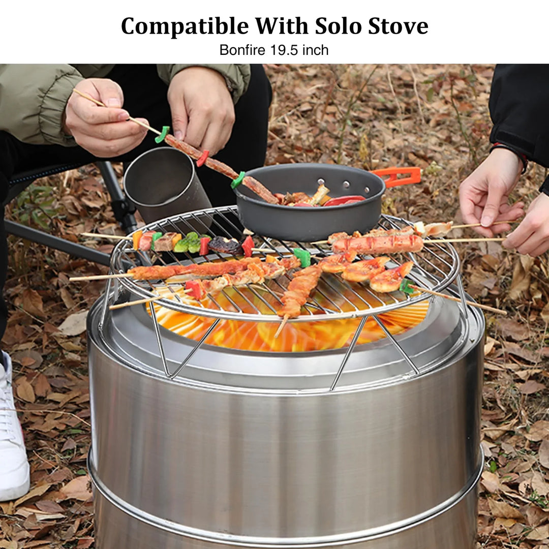 Stainless Steel Fire Pit Accessory Kit