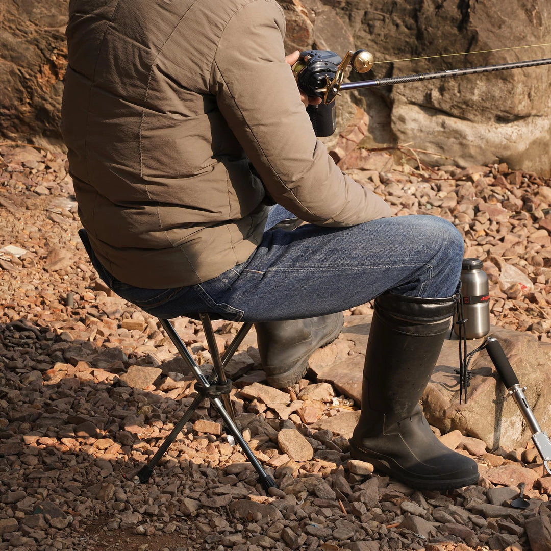 Tabouret de camping trépied léger à 3 pieds 