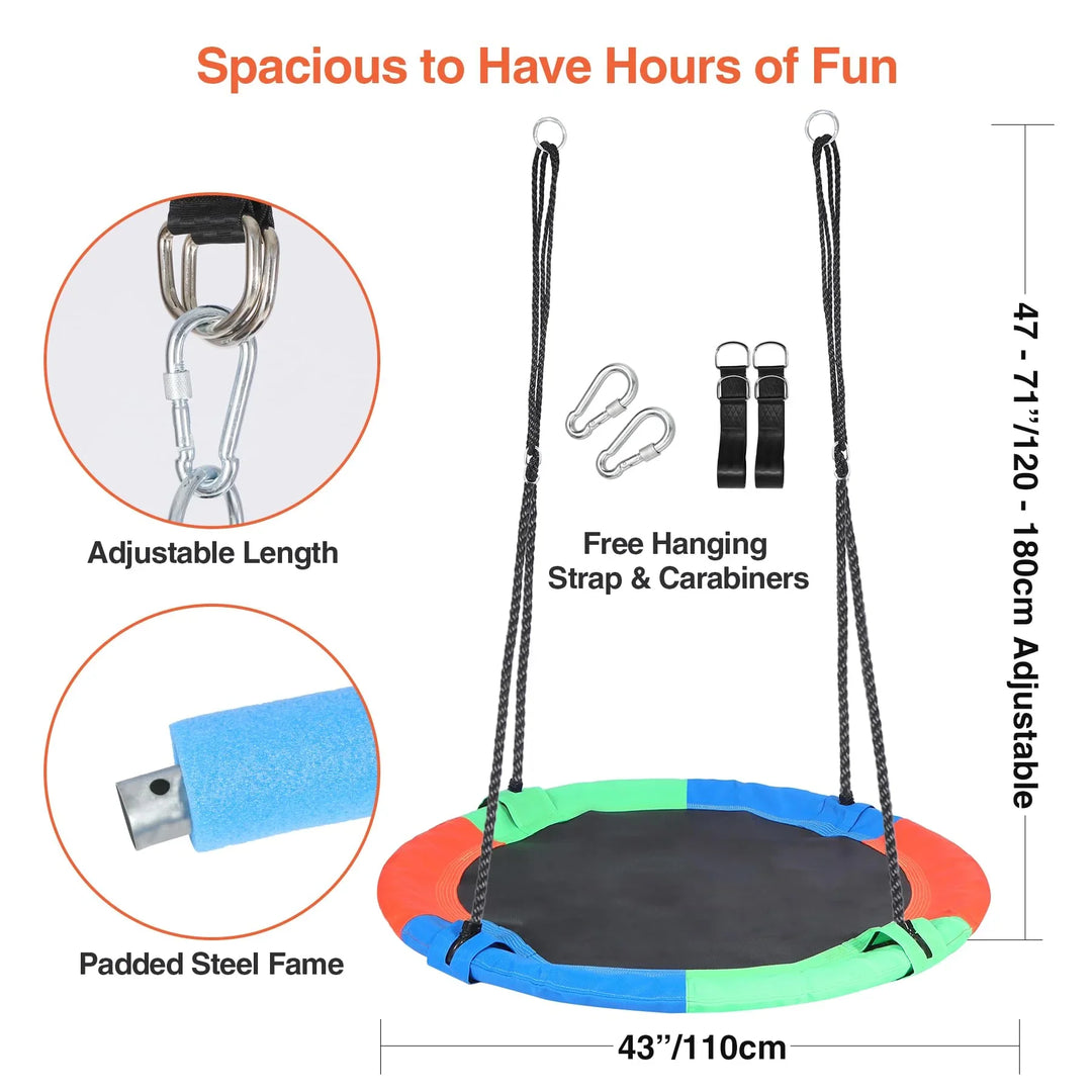 Large Round Tree Swing for Kids and Adults
