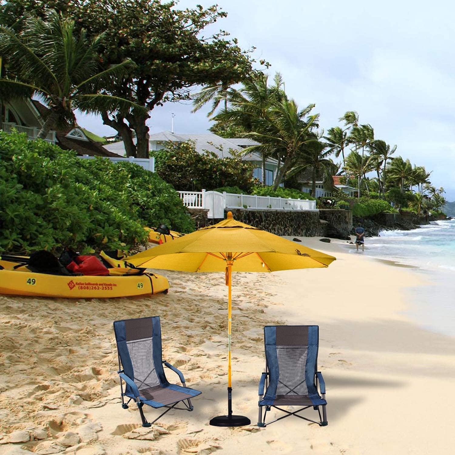 High Back Low Profile Beach Chair