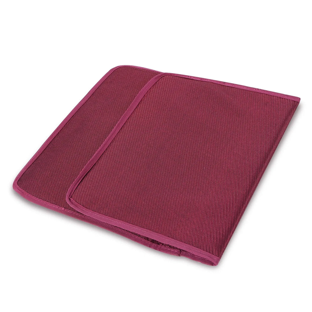 Collapsible Camping Utility Wagon Pad Lightweight 27.6''x16.5'', Wine Red