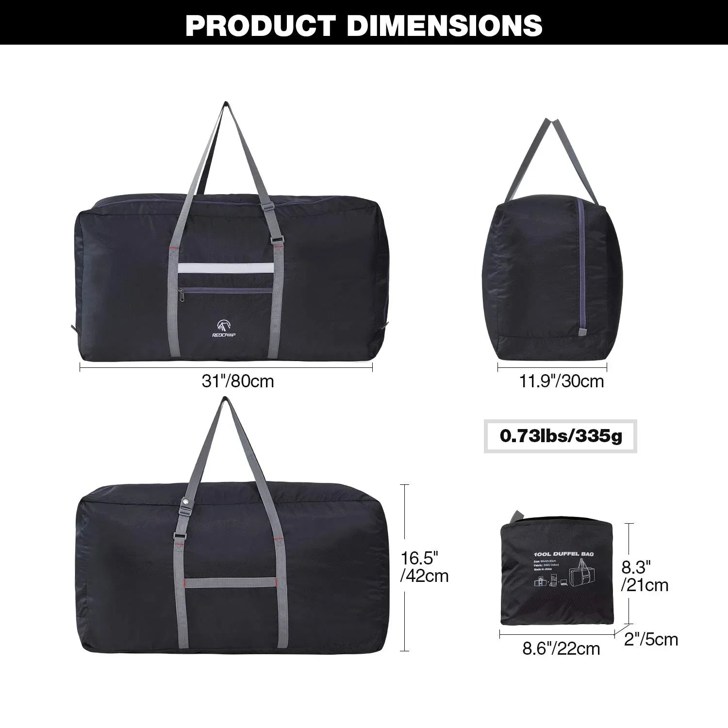 Large Foldable Travel Bag
