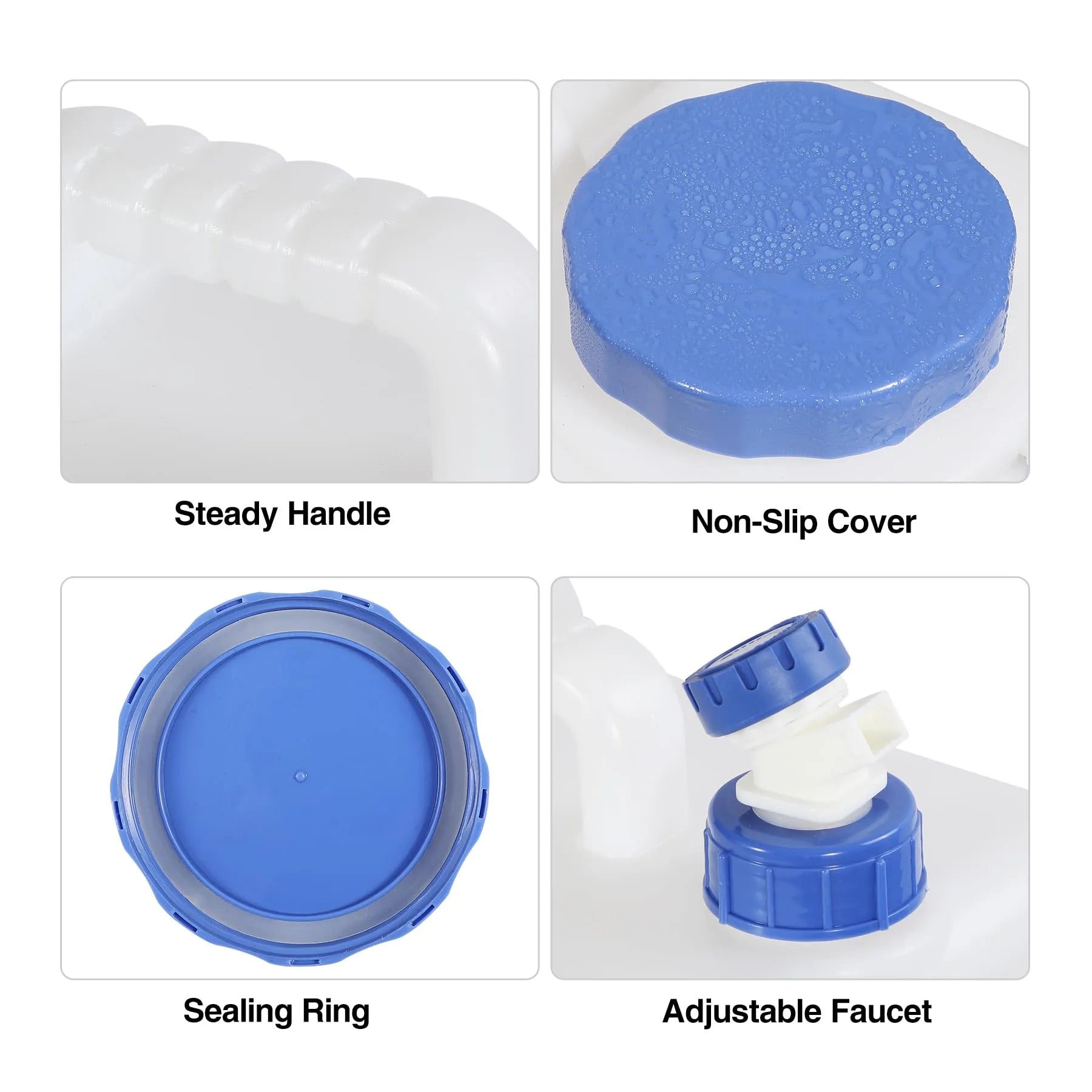 Portable Camping Water Container with Spigot and Wheels - Redcamp