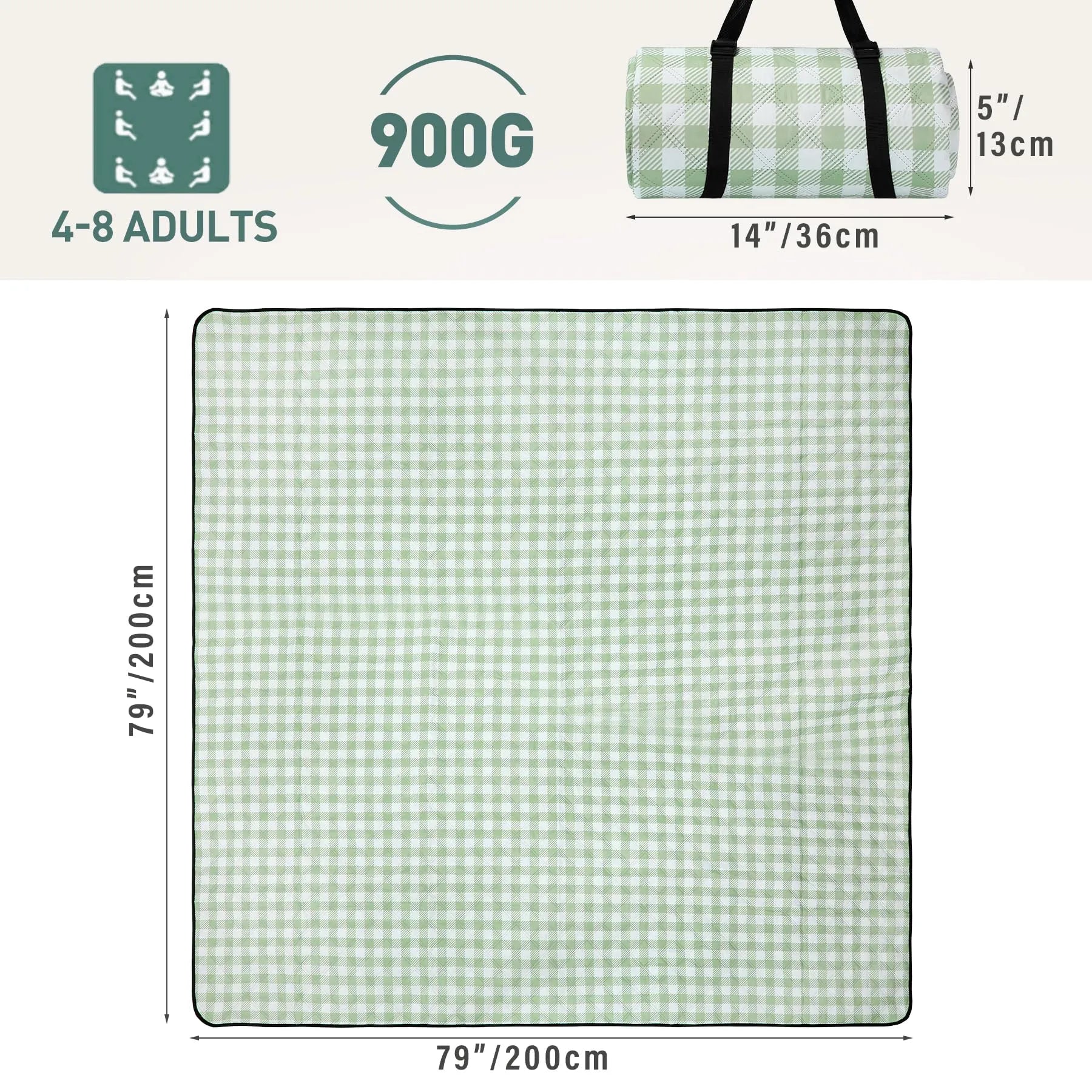 Picnic Blanket,Green