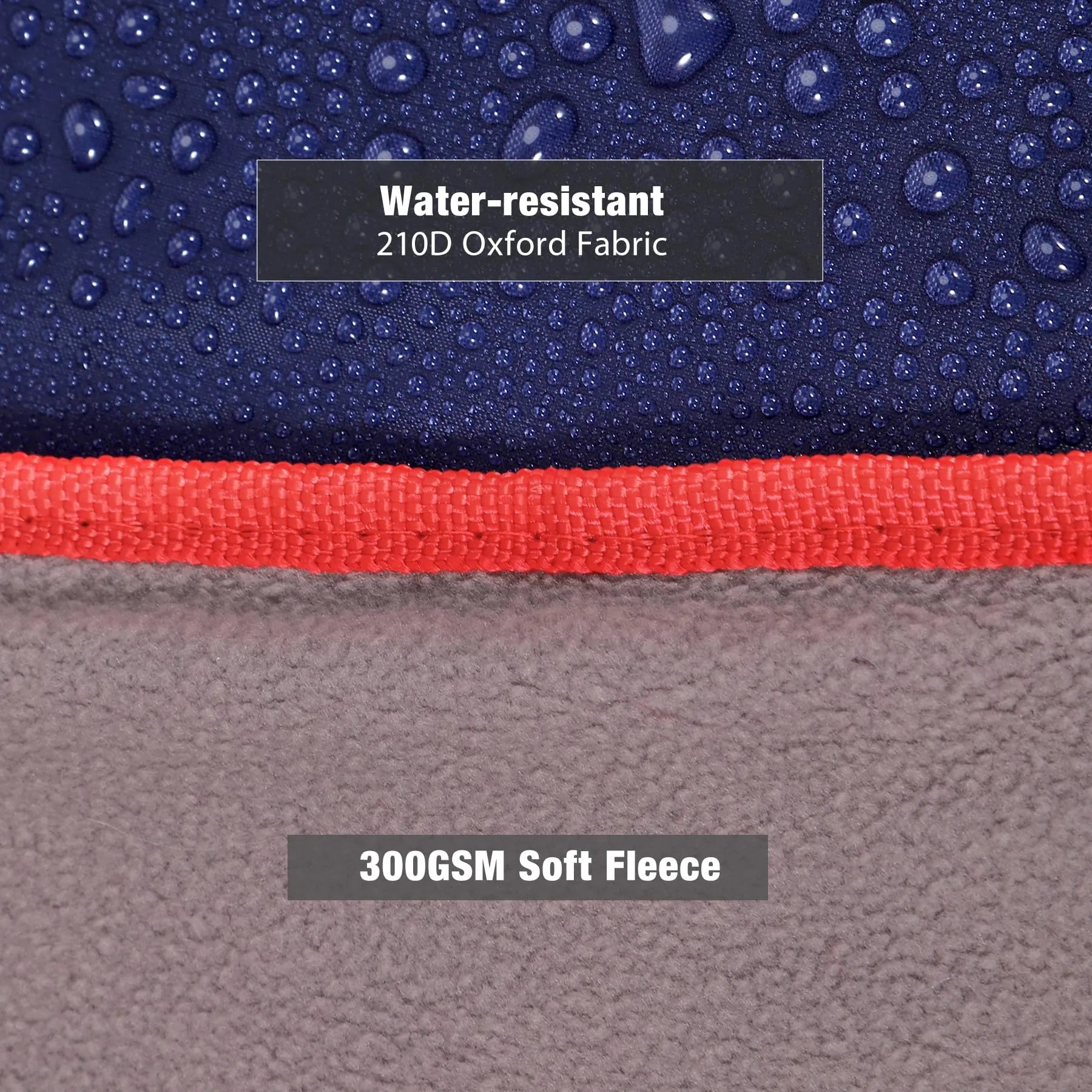 Couverture d'extérieur imperméable avec polaire chaude 