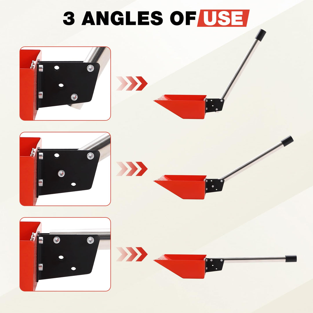 2-in-1 Adjustable Chicken Poop Scooper and Rake