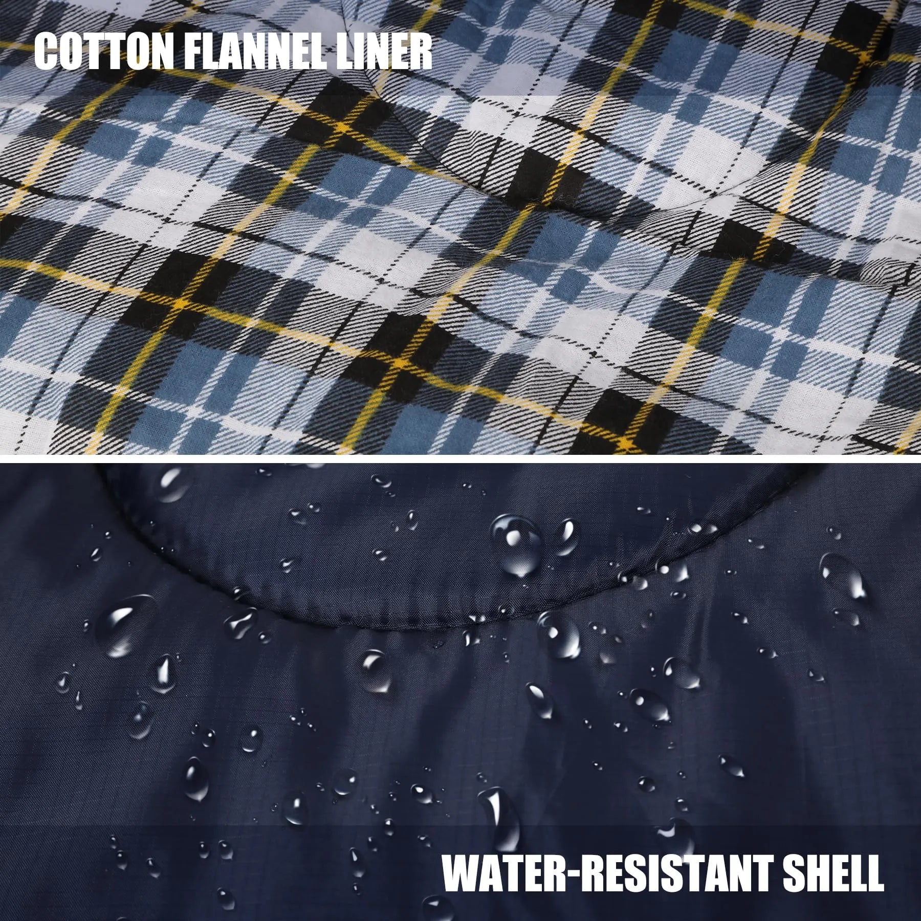 Sac de couchage en flanelle de coton pour le camping et la randonnée