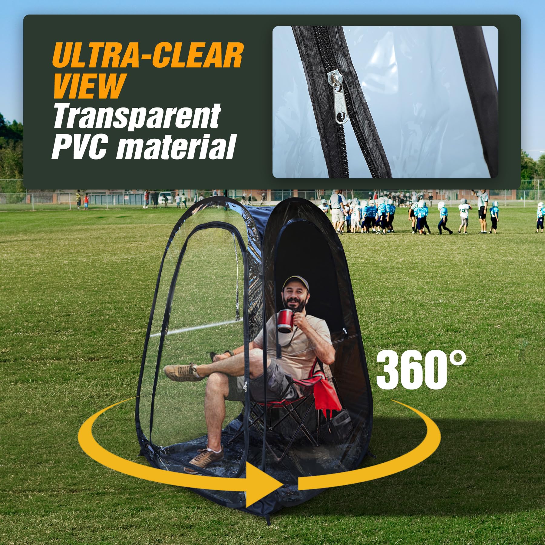 1-Person Pop Up Sports Tent