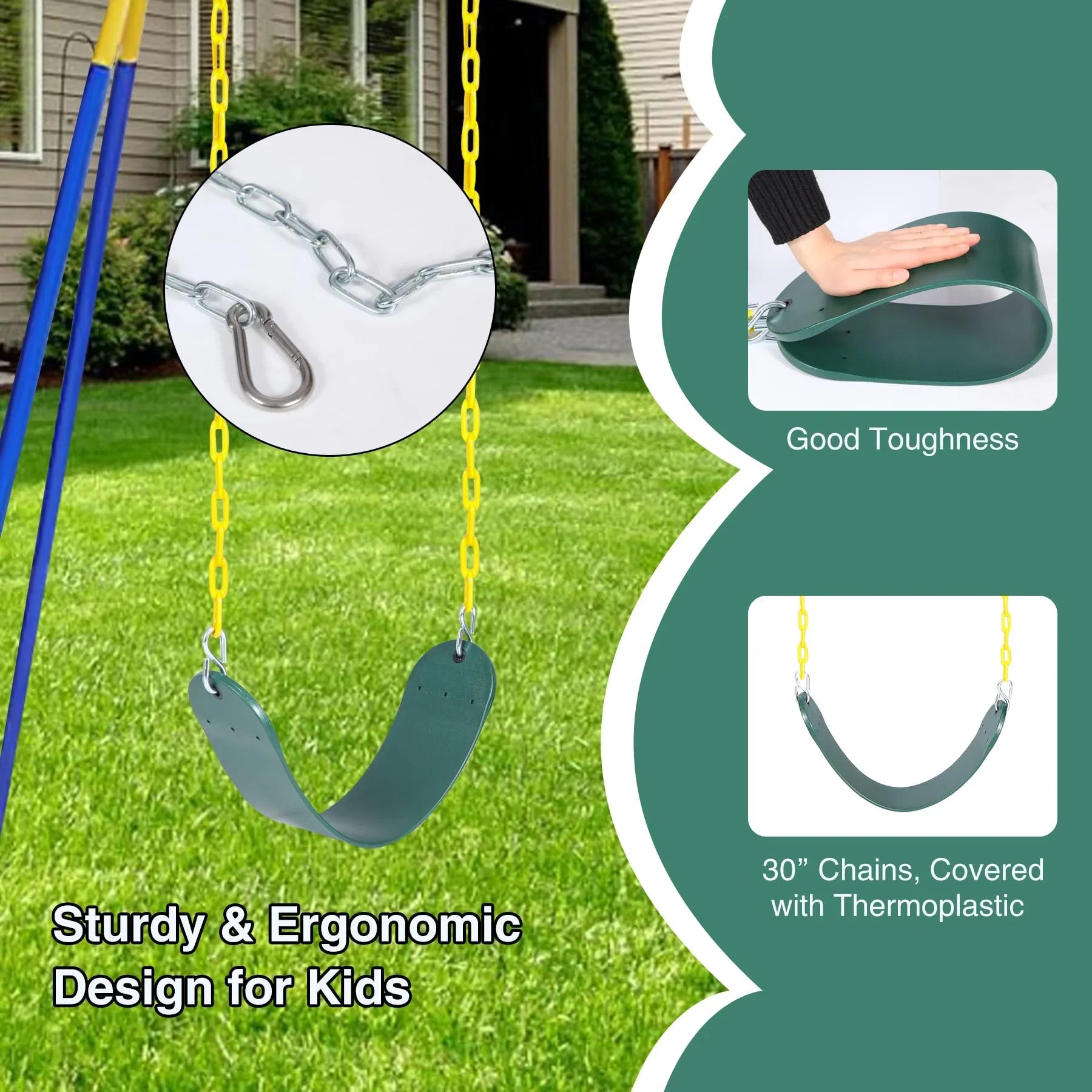 Heavy Duty EVA Belt Swing Seat (3-Pack)