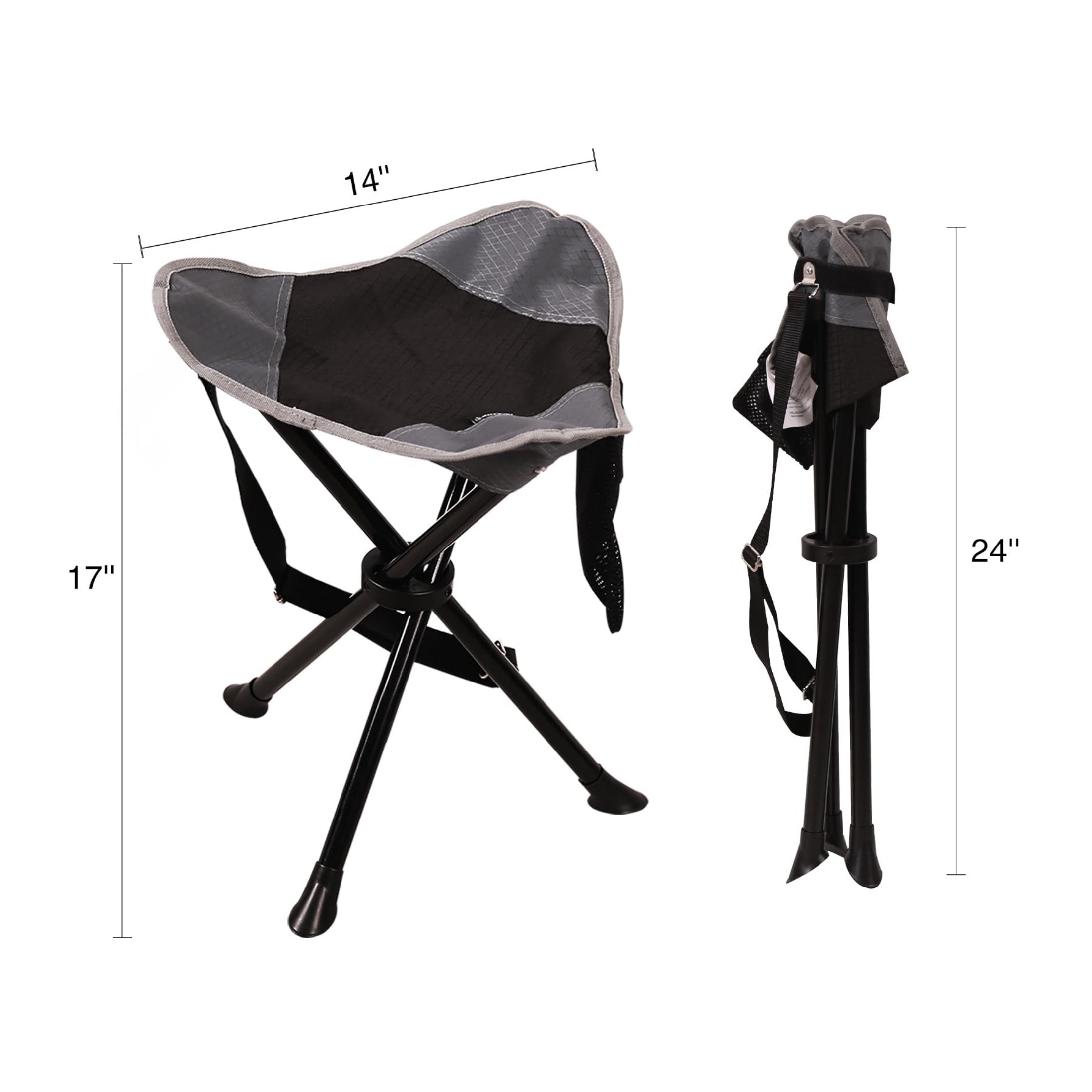 REDCAMP Lightweight Folding Tripod Stool for Hunting and Camping