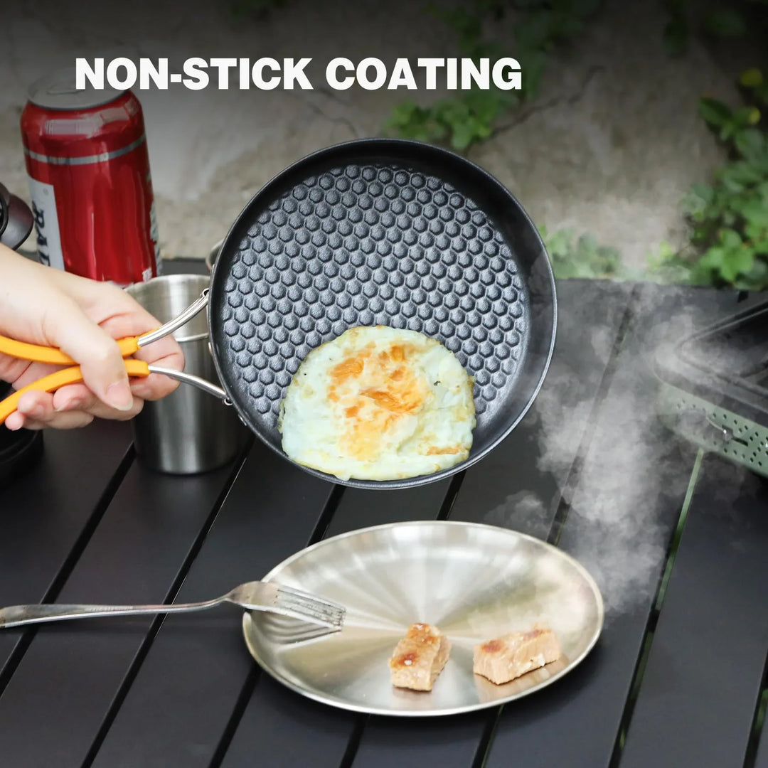 Stainless Steel Backpacking Skillet Kit