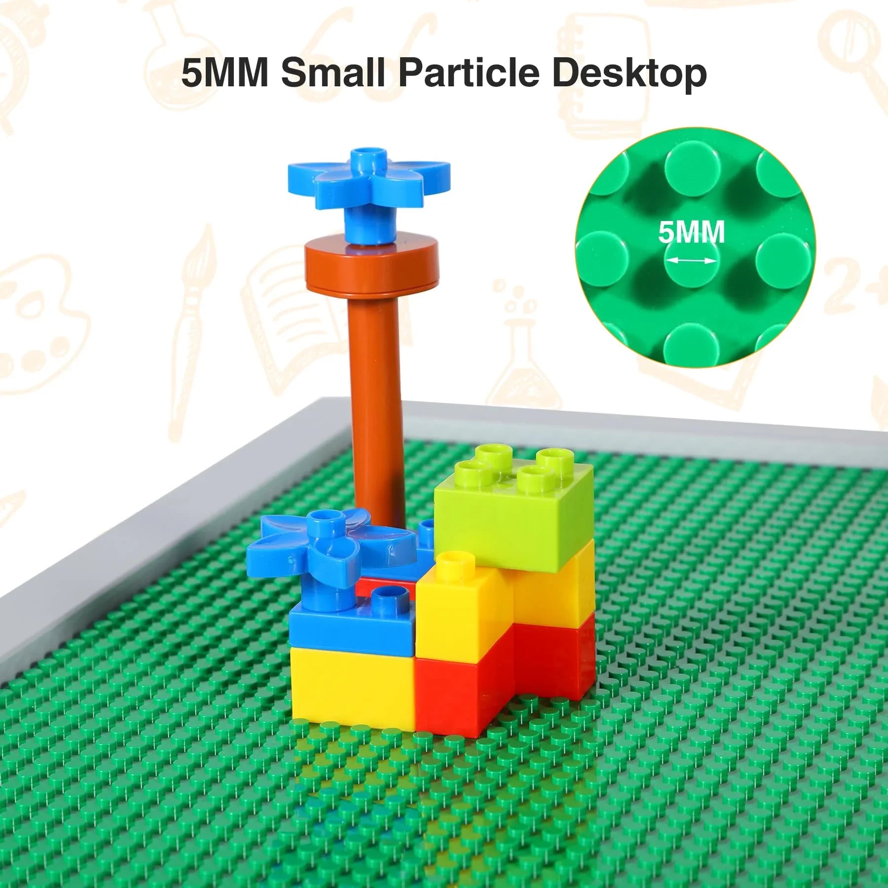 Table d'activités 2 en 1 pour enfants avec tiroirs de rangement